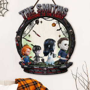 Horror Family Wood Sign - Personalized Gifts For Family 01ohti260825-Homacus