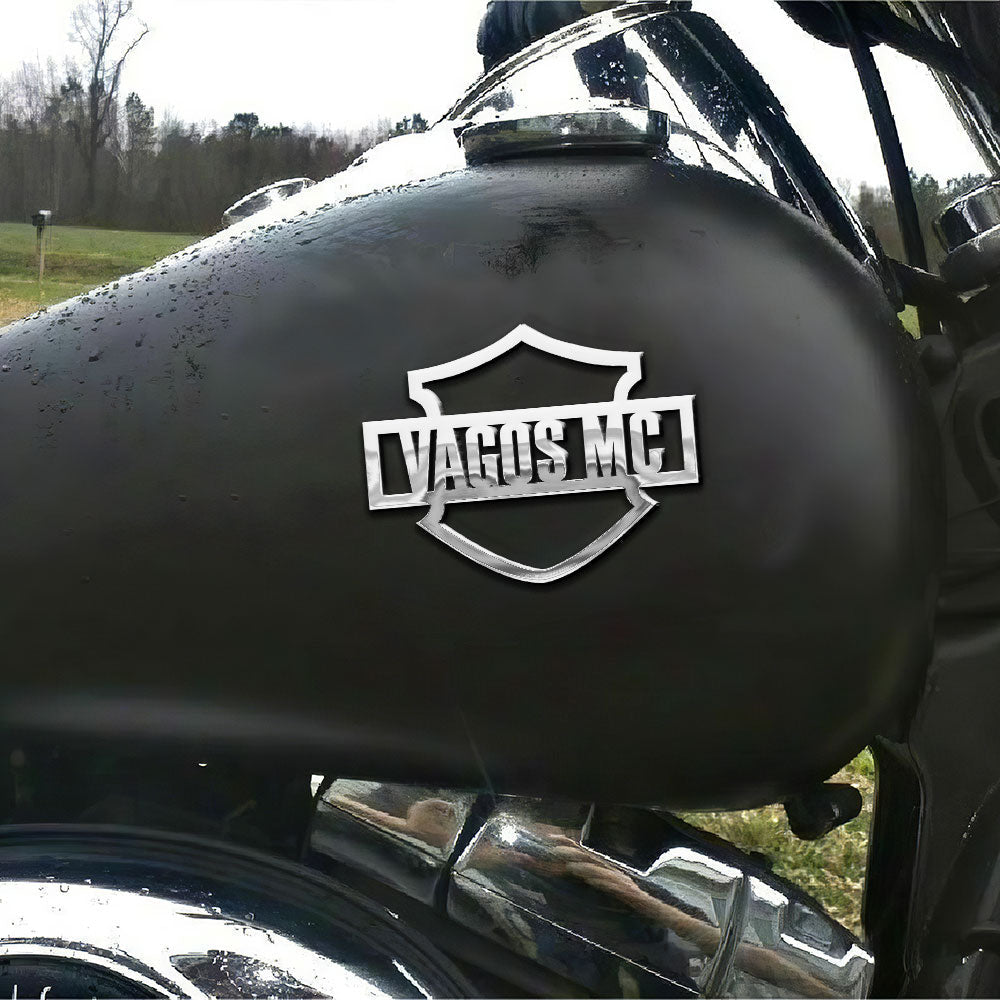 Custom Motorcycle's Name Emblems With Double-Sided Adhesive Tape For Gas Tank-Homacus