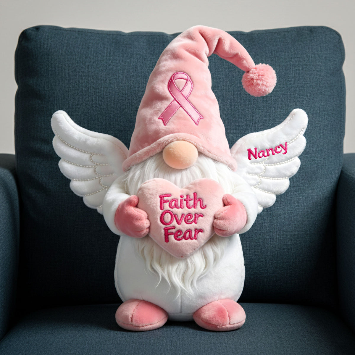 Gnome Cancer Awareness Custom Shape Pillow - Personalized Gifts 03nati111225-Homacus