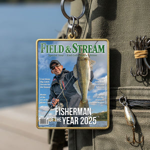 Custom Photo Fishing Lover Keychain - Personalized Gifts For Fishing Lover Keychain 01HYTI061125-Homacus