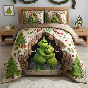 Personalized Christmas Gifts For Couple Quilt Bedding Set 02tgti241125-Homacus