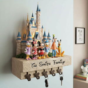 Cute Characters Wood Key Hanger - Personalized Gifts For Family 01hyti161225