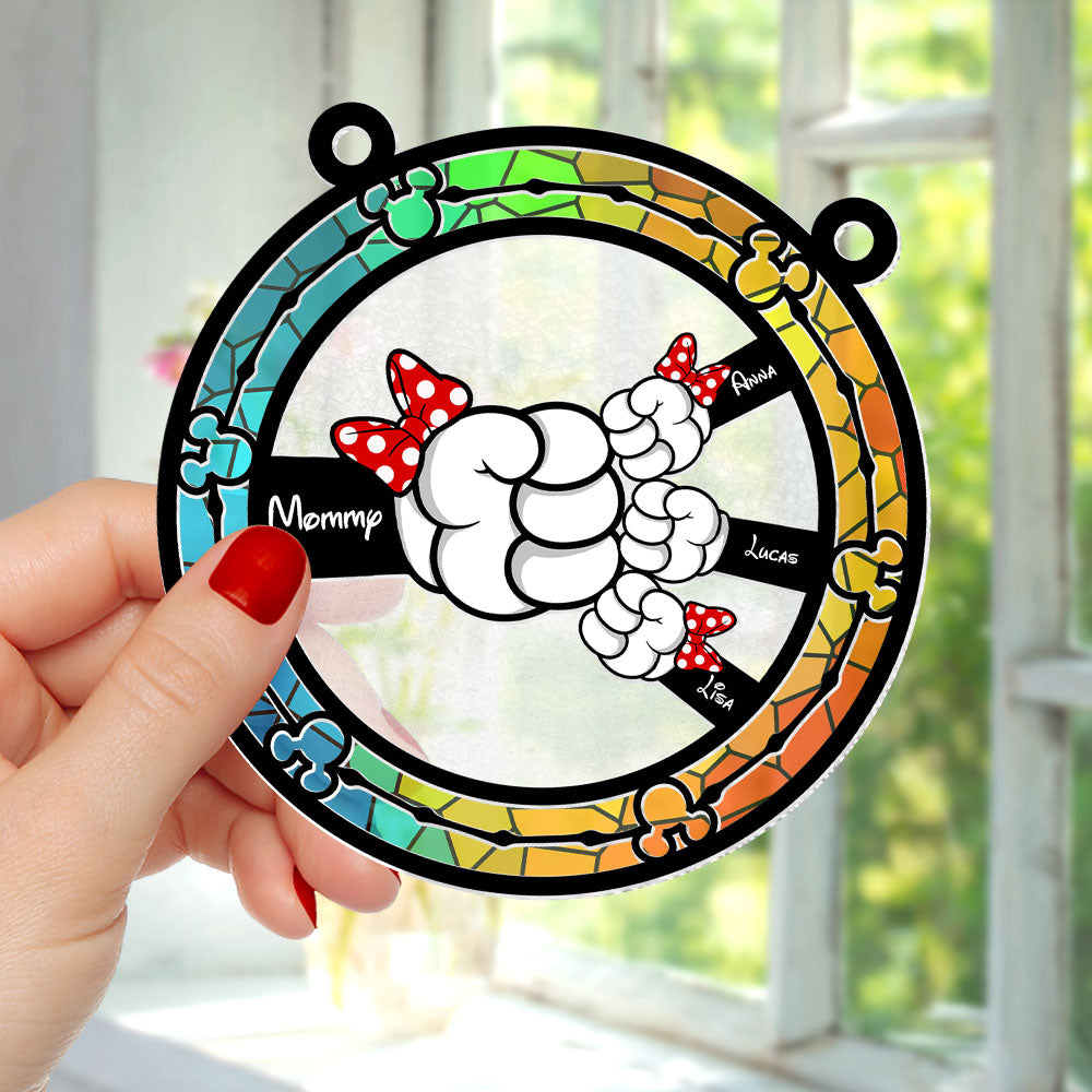 Personalized Gifts For Mom Suncatcher Ornament Mommy Mouse 05ohti190225-Homacus