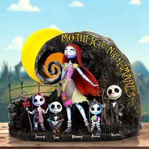 Merry Frights Mom Plaque – Personalized Christmas Gift For The Queen Of Chaos 01ohti100425-Homacus