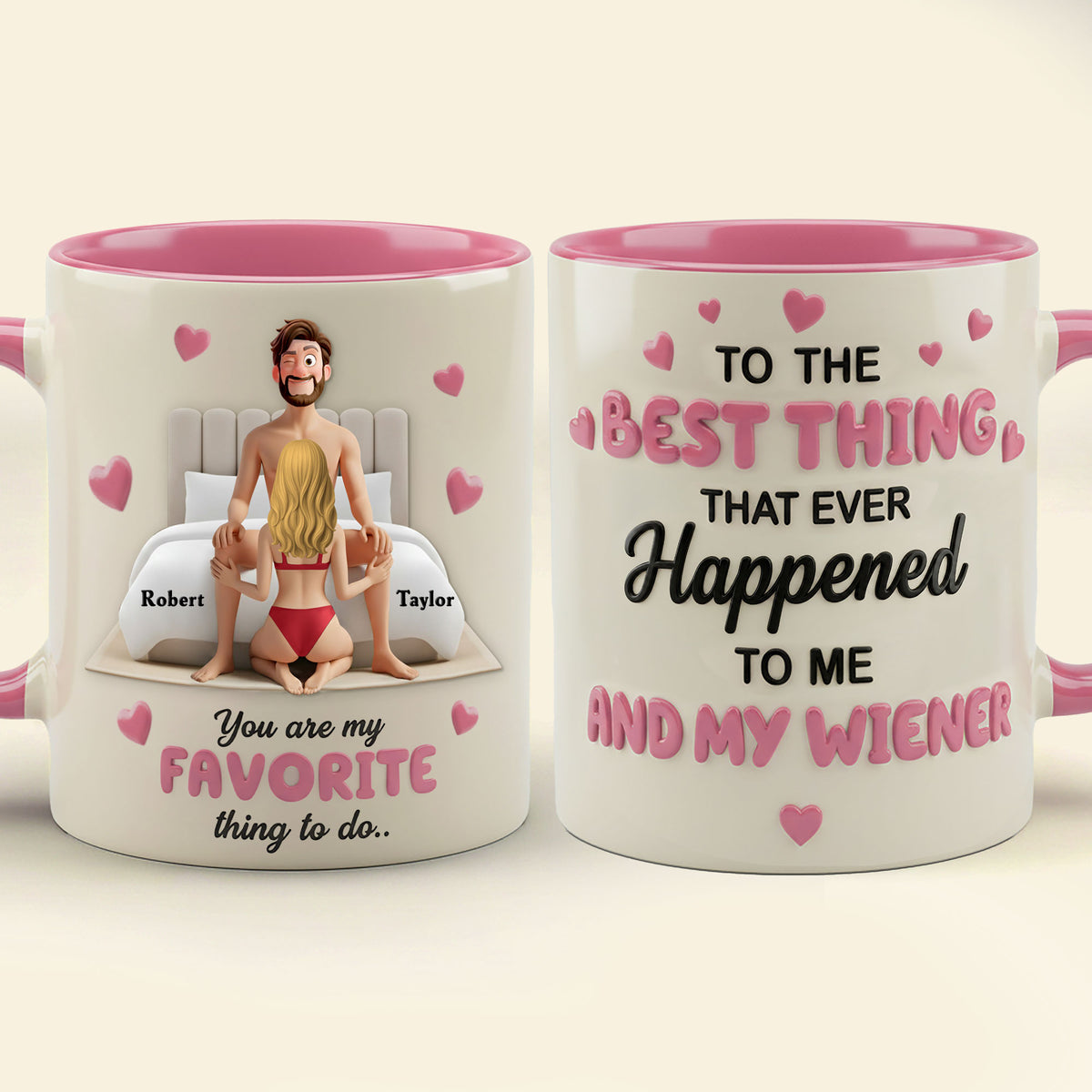 Funny Couple Accent Mug - Personalized Gifts For Couple 03KITI090226-Homacus