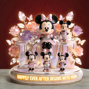 Happier Because Of Mom Acrylic Light Box - Personalized Gifts For Mother's Day 01PGTI020426-Homacus