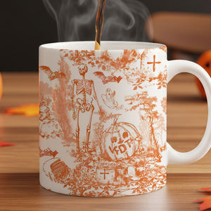 Slightly Subtle Halloween Toile De Jouy Mug 02qhti230825-Homacus