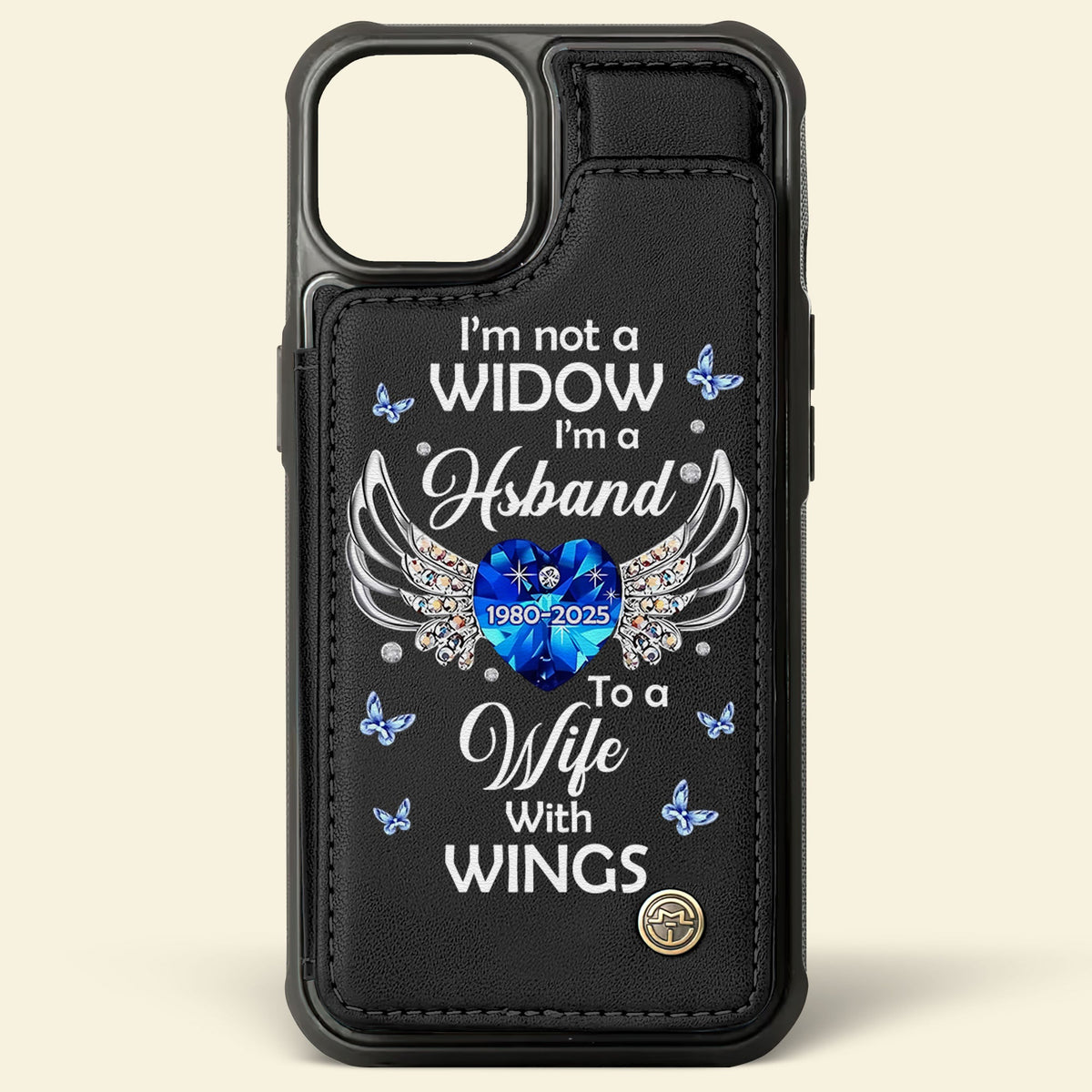 Personalized Gifts For Heaven Husband Leather Flip Wallet Phone Case 03xqti210225-Homacus