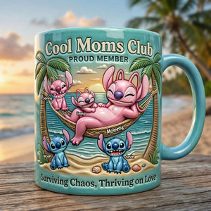 Chilling Mom & Hers Mischievous Kids Mug, Personalized Gifts For Moms 02qhti040326-Homacus