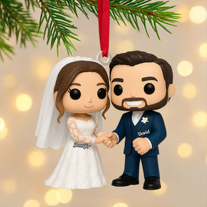 Cartoon Wedding Ornament - Custom Photo Gifts For Couple 05pgti040925-Homacus