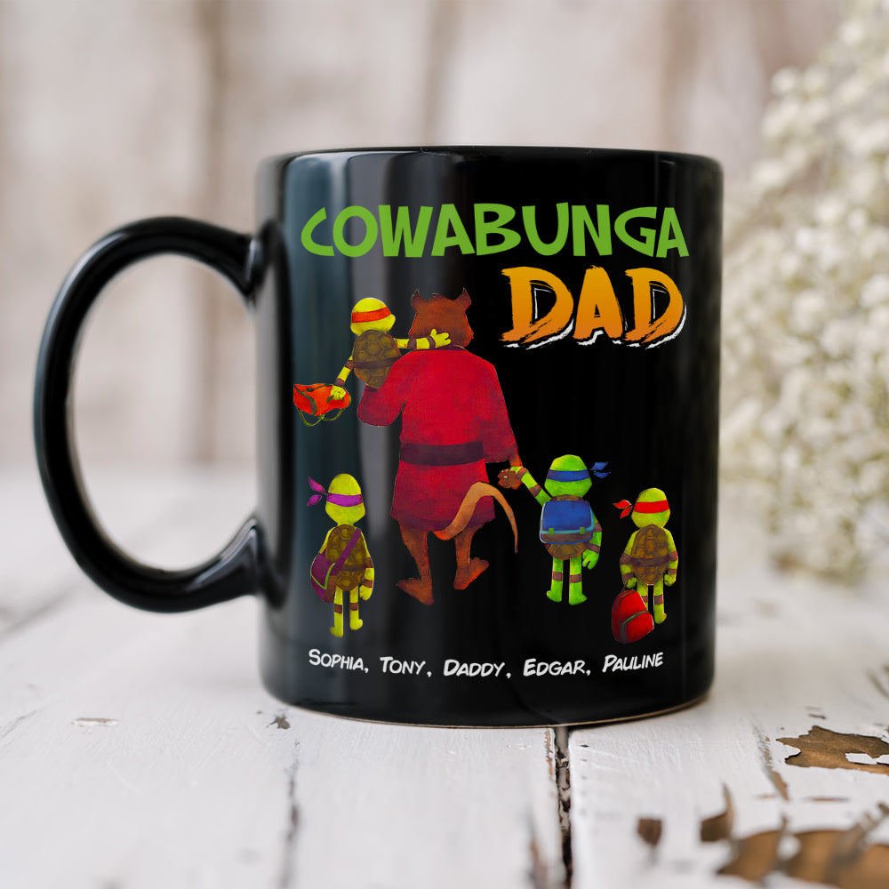 Personalized Gifts For Dad Coffee Mug Dad With Kids-Homacus