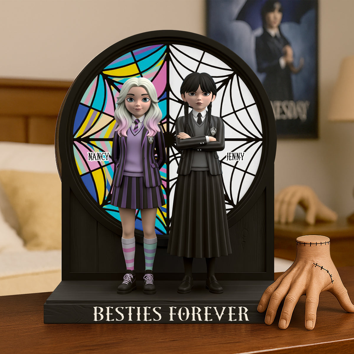 Horror Besties Plaque - Personalized Gifts For Besties 03nati280725-Homacus