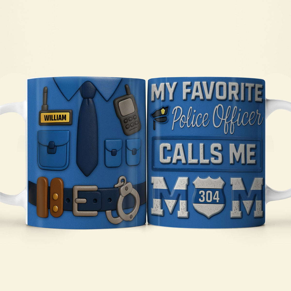 Police Mom Coffee Mug - Personalized Gifts For Mom 05ohti080425-Homacus