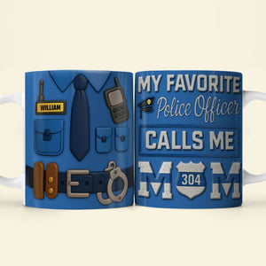 Police Mom Coffee Mug - Personalized Gifts For Mom 05ohti080425-Homacus