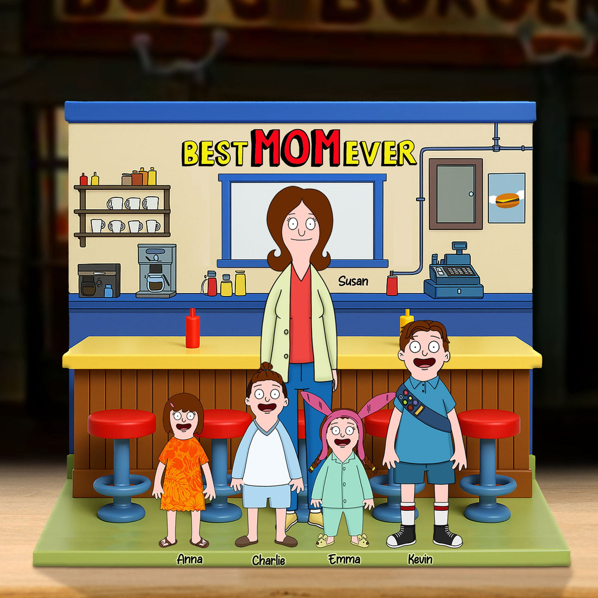 Personalized Gifts For Mom Plaque Best Mom Ever 032nati100425hg-Homacus