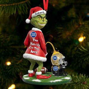 Funny Green Monster Ornament - Personalized Gifts For Sport Lovers 01huti011025-Homacus