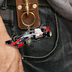Personalized Gifts For Racing Car Keychain 01nati110225-Homacus