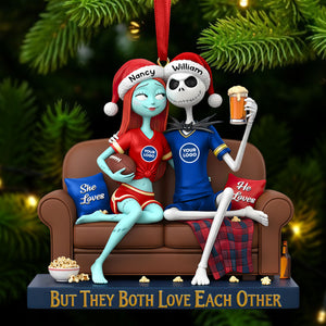 Sporty Couple Christmas Ornament - Personalized Gifts For Couple 03huti281025-Homacus