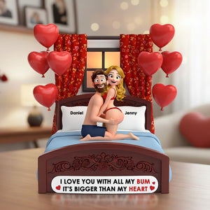 Cheeky Couple Acrylic Plaque - Personalized Gifts For Couple Plaque 04KITI271125