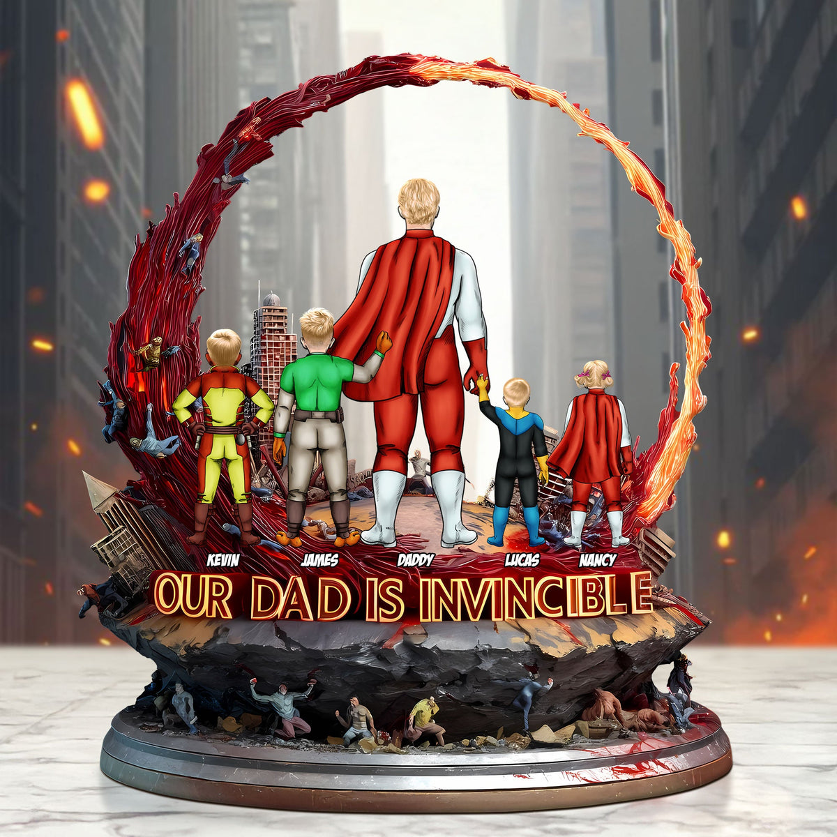 Super Dad Plaque - Personalized Gifts For Dad 05tgti140525hg-Homacus