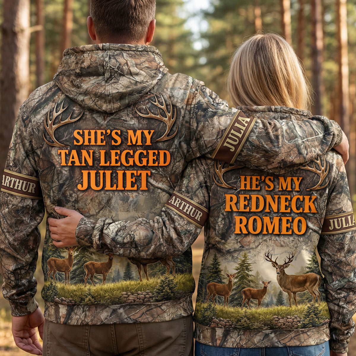 Couple Hunting 3D Shirt - Personalized Gifts For Couples 01huti270126-Homacus