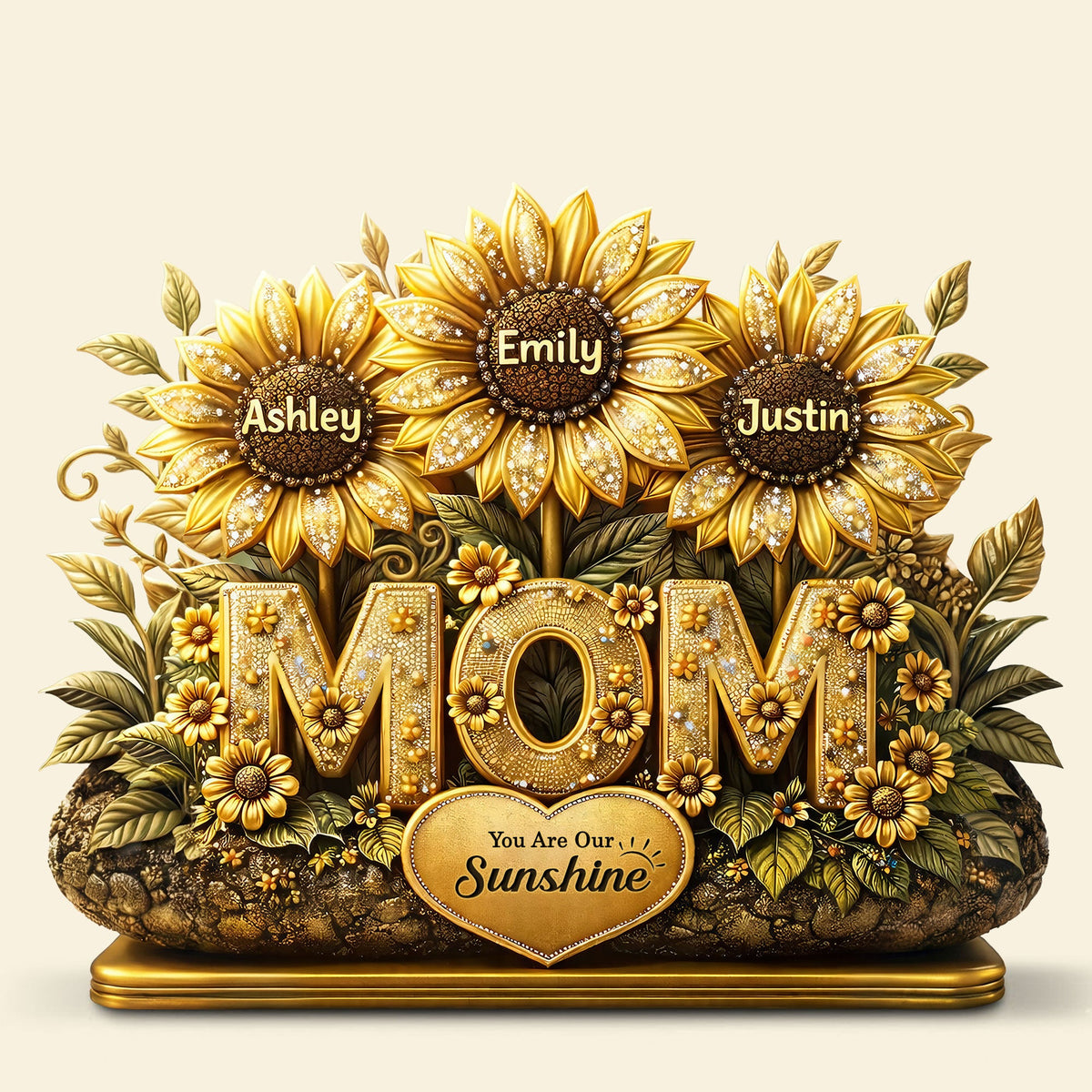 You Are Our Sunshine Acrylic Plaque - Personalized Gifts For Mother's Day 02TOTI030326-Homacus