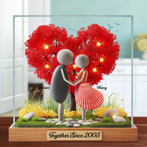 Pebble Couple Plaque - Personalized Gifts For Couple 01nati020625-Homacus