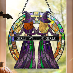 Witch Besties Suncatcher - Personalized Gifts For Besties 02nati090825-Homacus