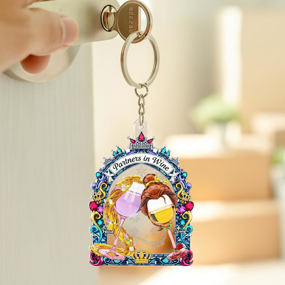 Princess Besties Keychain - Personalized Gifts For Besties 01nati100625-Homacus