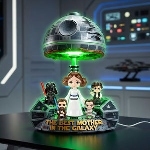 Spaceship Sci-fi Theme Mom Light Box - Personalized Gifts For Mother's Day Acrylic Light Box 02OHTI140426-Homacus