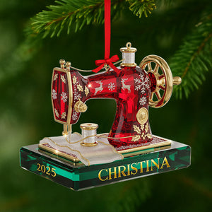 Sewing Machine Ornament - Personalized Gifts For Sewing Lovers 03pgti150825-Homacus