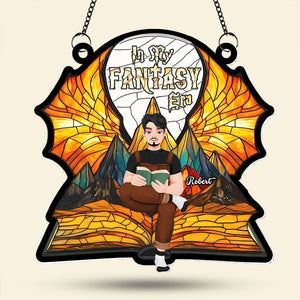 Personalized Gifts For Book Lover Suncatcher Ornament Fantasy Book 015xqti060125pa-Homacus
