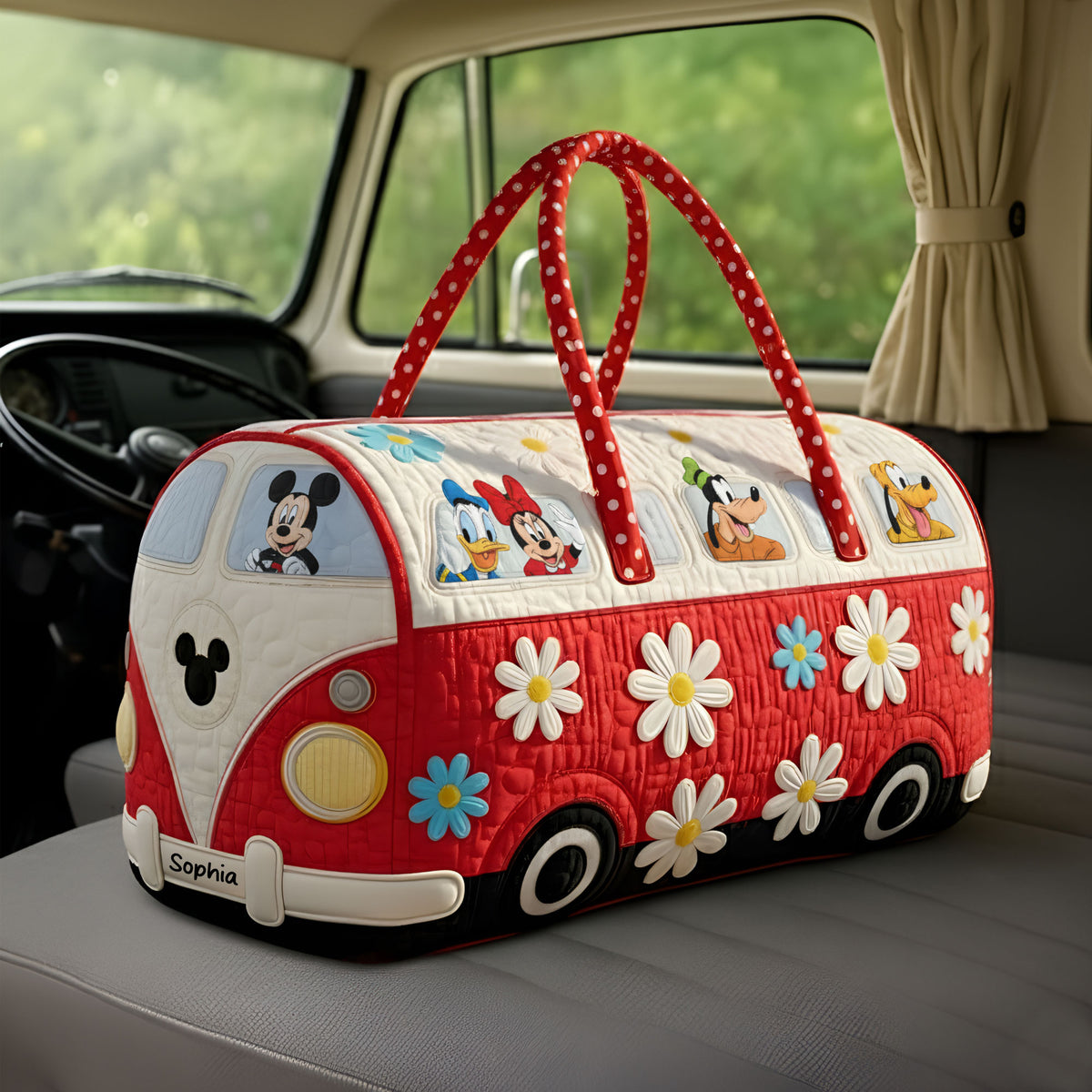 Cute Characters Quilted Duffle Bag - Personalized Gifts 07hyti191225-Homacus