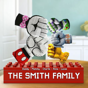 Cartoon Fist Bump Family Plaque - Personalized Gifts For Family 02ohti260525-Homacus