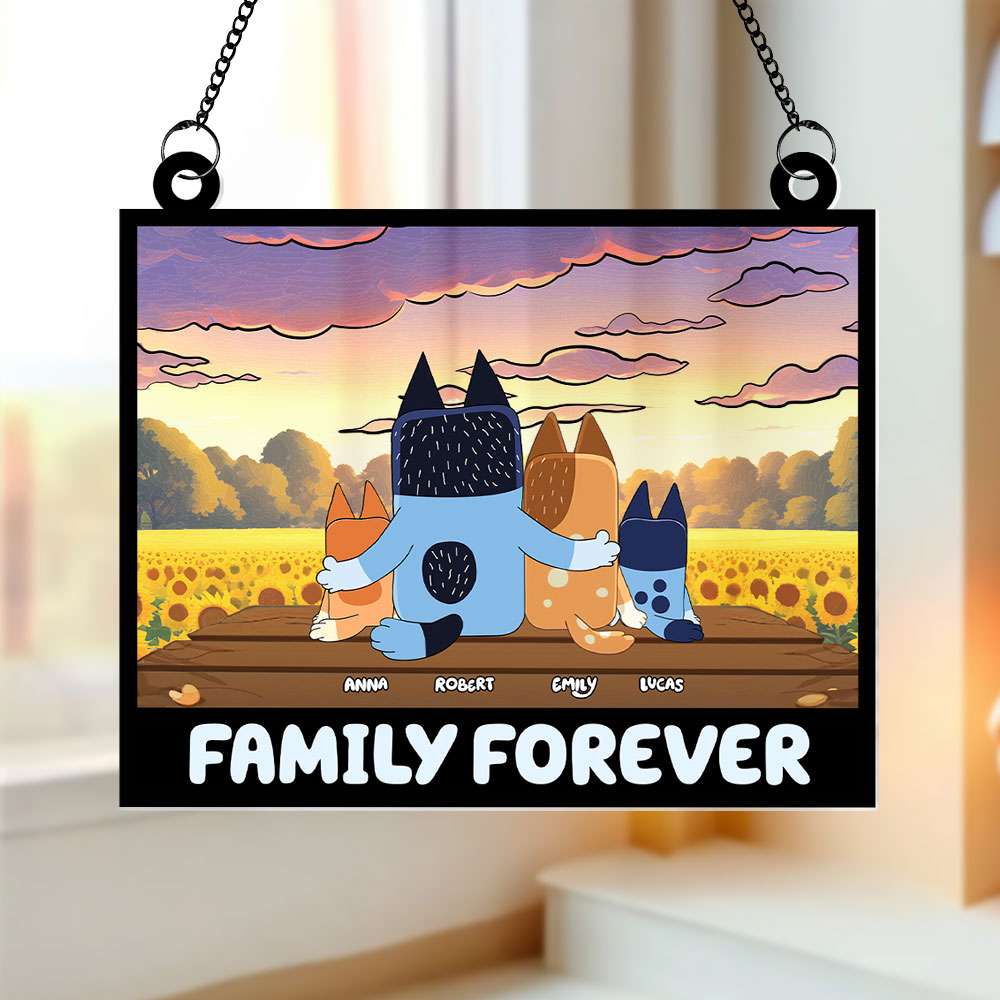 Personalized Gifts For Family Suncatcher Ornament 05NATI010724-Homacus