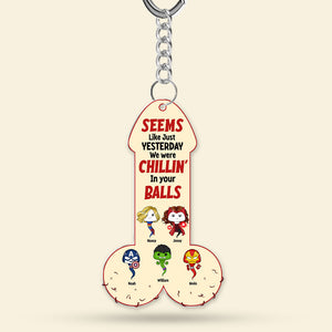 Super Sperm Dad Keychain - Personalized Gifts For Dad 02ohti190525-Homacus