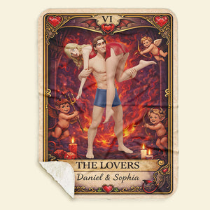 The Lovers Blanket - Personalized Gifts For Couple 01huti020226-Homacus