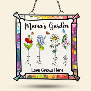 Personalized Gifts For Mom Suncatcher, Custom Birth Month Flowers 03qhti140225-Homacus