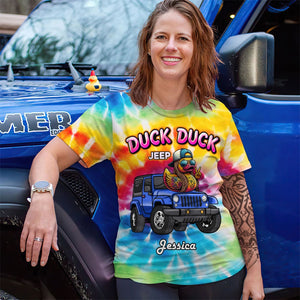 Personalized Gifts For Off-Road Lovers Shirt 01huti190724 Yellow Duck On Off-Road Car-Homacus