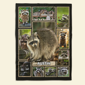 Personalize Gifts For Raccoon Lover Blanket 031qhti030125-Homacus