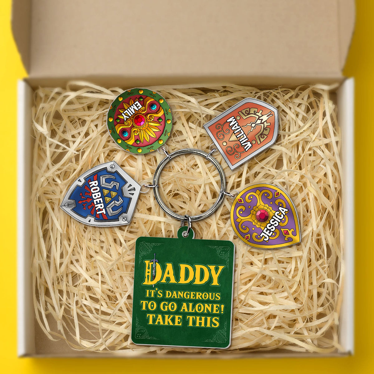 Personalized Gifts For Dad Keychain With Charms 06huti160524-Homacus