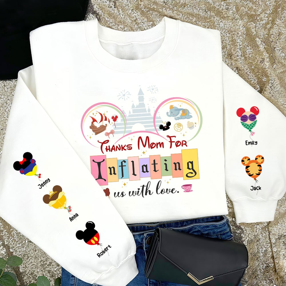 Personalized Gifts For Mom 3D Shirt Thanks Mom For Inflating us with Love 03KATI020324-Homacus