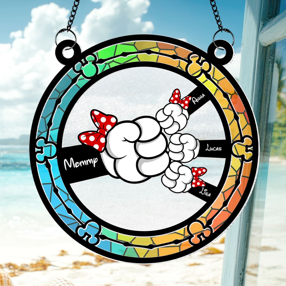 Personalized Gifts For Mom Suncatcher Ornament Mommy Mouse 05ohti190225-Homacus