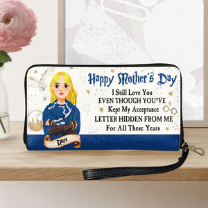 Personalized Gifts For Mom Twill Faux Leather Wallet 03huti070325pa-Homacus