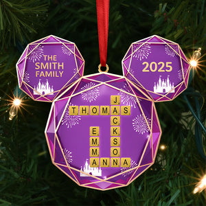 Crossword Family Ornament - Personalized Gift For Family Christmas Ornament 01NATI291025-Homacus