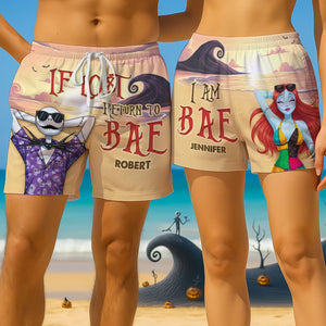 Horror Couple Beach Shorts - Personalized Gifts For Couple 01nati030725-Homacus