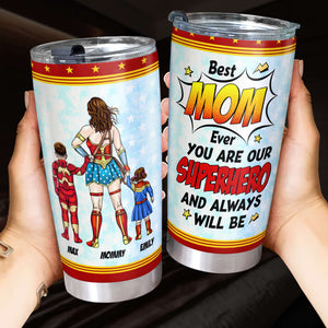 Personalized Gifts For Mom Tumbler Best Hero Mom Ever Mother's Day 03HUTI190325PA-Homacus