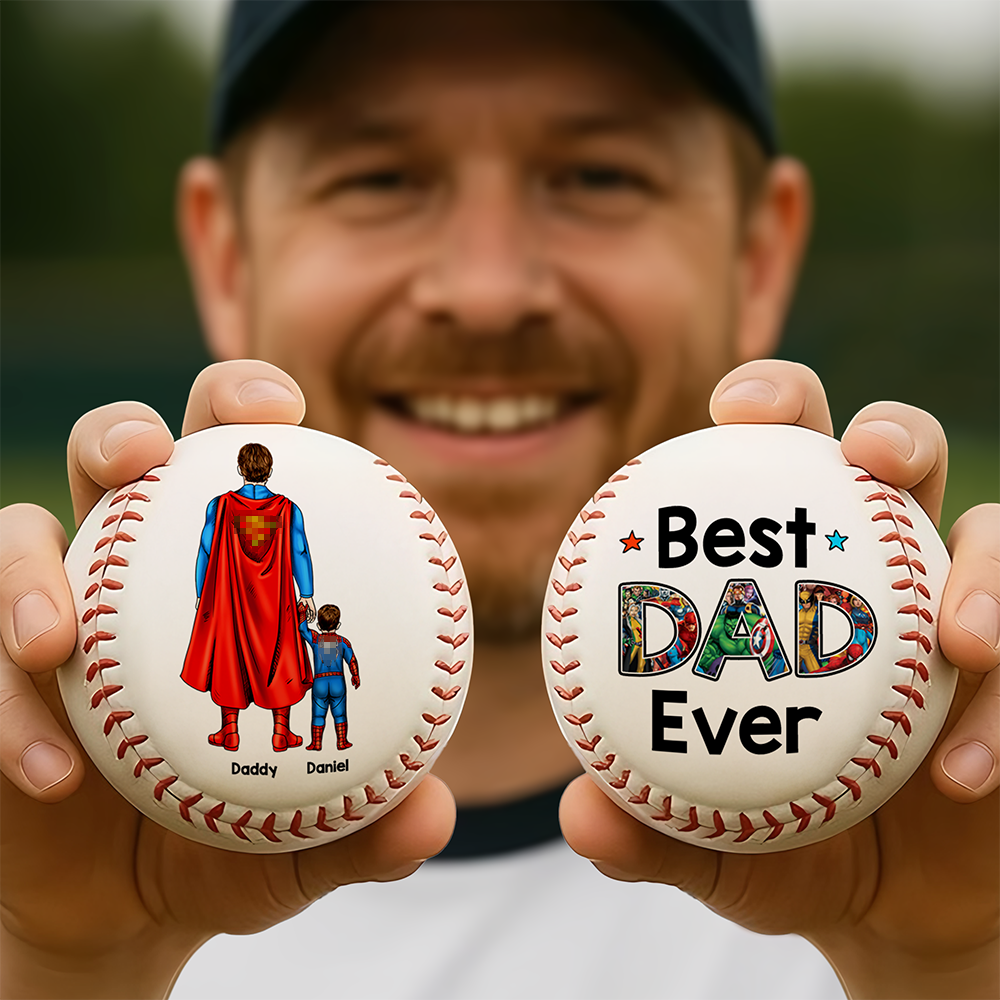 Super Dad Baseball - Personalized Gift For Dad 01ACHU290425PA-Homacus