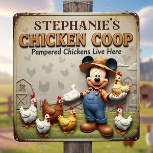 Cute Chicken Coop Metal Sign - Personalized Gifts For Farmers 01ohti050625-Homacus