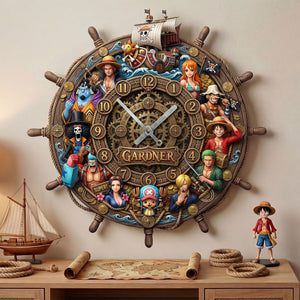Anime Acrylic Hanging Wall Clock - Personalized Gifts For Anime Lovers 04huti110326-Homacus